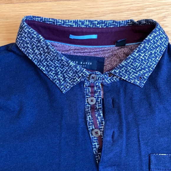 Ted Baker Men’s short sleeve polo size 7 (XL) - Picture 2 of 7